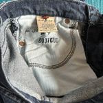 7 For All Mankind Bootcut Dark Denim Jeans 26 Hemmed Blue Gray Ivory Embroidered Photo 9