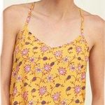 Hollister mustard yellow and pink floral boho top size small Photo 0