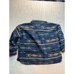 Perch by Blu Pepper Aztec Print Flannel Shirt Jacket Women's 1XL Blue Tan Black Size undefined Photo 8