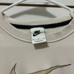 Nike  Logo Sportswear Cream Crewneck Photo 4