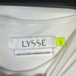 Lysse  White Leggings Capri Pants Hidden Pocket Waist Size Large EUC #2679 Photo 3