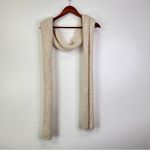 Calme Alpaca Wool Chunky Knit Scarf Ivory‎ Photo 5