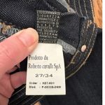 Roberto Cavalli Low Rise Straight Slim Leg Jeans Dark Wash Flap Pocket 27x34 Photo 9