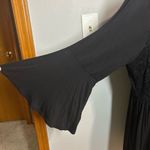 Torrid ‎ Super Soft Knit babydoll lace bell sleeve bohemian v neck black top size Photo 3