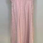 Knox Rose Embroidered Rayon Dress Sz Medium Dusty Pink Color Cottagecore Photo 0