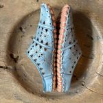 Spring Step Fusilade blue leather cutout mules slip-on shoes women's 38 / 7.5–8 Photo 7