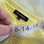 525 America Sweater Womens Small Yellow White Ombre Knit Cotton Blend Photo 2