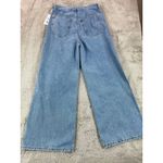 Anthropologie Ética Marley Ultra High Rise Baggy‎ Wide Leg Jeans 29 Denim School Blue Photo 8