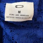 Urban Outfitters UO Pins & Needles royal blue scoop neck stretch lace top size medium Photo 7