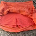 Athleta Coral Orange Side Pleat Skort Large Photo 9