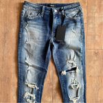 Vervet  Blue NWT Mid-Rise Distressed Skinny Jeans Size 26 Photo 1