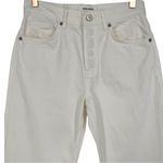 Reformation Casey Mid Rise Relaxed Straight Jeans Vintage White Size 25 Photo 4