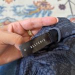 All Fenix High Neck Snakeskin Pattern Navy & Black Sports Bra Cut Out XS Photo 3