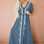 Yellow Maxi Sundress with V Photo 0