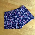 Floral, Lightweight, Flowy Lounge Shorts, Blue, Pink, White, Size 16 Blue Photo 13