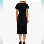 GRECERELLE Women Casual Ruffle Short Sleeve Wrap V Photo 2