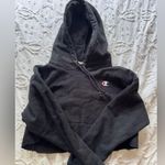 Champion S BLACK CROPPED HOODIE Photo 0