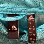 Adidas  Turquoise Climawarm 3-Stripe Hoodie Photo 4