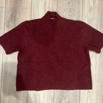 Loft Maroon Short Sleeve Sweater Photo 1