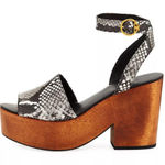 Tory Burch  Snakeskin Platform Sandals.    Size-7.5M Photo 0