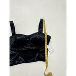 Good American  The After‎ Hours Cropped Velvet Bustier Black Women's Size 5 / 2X Photo 4