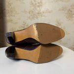 Vintage black cherry red brown leather knee high heeled boots size 9M US Photo 5