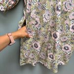 Sundays  Spence Poplin Dress In Sage Floral M Photo 4