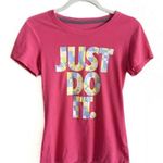 Nike  Just Do It Pink Short-Sleeve T-Shirt Small Photo 0