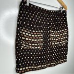 Billy Reid  Anthropologie Swiss Dot Front Pocket Mini Skirt Size 8 Photo 2