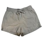 J.Crew  Linen Blend Drawstring Shorts Set 3 Pairs XS Black Stripe Sage Photo 6
