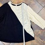 Cato Est. 1946 1/2 Black Cream Draped Sweater 22/24W Photo 6