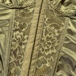 Urban Outfitters Metallic Olive Green Lace Corset Size S Photo 4