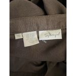 Speigal Vintage Linen Blend Skirt NWT Size 16 Brown Knee Length Contemporary Photo 6