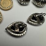 Rhinestone Clip On Earrings Lot Of 4 Women’s Costume Mix Great For Parties Photo 6