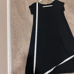 Eileen Fisher Classic Black A-Line Short Sleeve Dress Made SZ Small Photo 5