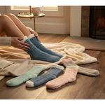 Fashion Fuzzy Thick Winter Socks One Size Colorful Pastel Bright 6 PACK NEW Pink Photo 2
