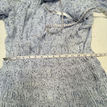 House of Harlow  1960 x REVOLVE Blue Smocked Mini Ruffled Floral Dress Size M Photo 4