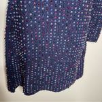 NWT DOEN Solandis Navy Beaded Crochet Long Sleeve Knit Mini Bodycon Dress sz M Size M Photo 10