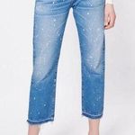Veronica Beard  10.75” Ines Girlfriend Paint Jeans Size 26 Photo 0