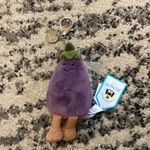 Jellycat Vivacious Eggplant Plushie Bag Charm & Keychain Photo 1