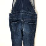 Free People  Kiley Slim Overall with Zippers Size 25 Dark Wash Photo 6