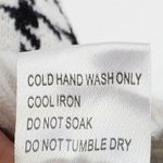 Princess Polly  Ashton V-Neck Houndstooth Knit Sweater Vest White Black Size S/M Photo 8