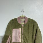 Free People  We The Free Green Rivington Sherpa Bomber Jacket Sz S Photo 2