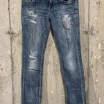 Rock Revival Women’s 28 Blue Adaliz Easy Straight Denim Jeans Embellished Y2k Photo 0