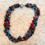 Western Coastal Festival Statement Cowgirl Necklace Earrings Silver Photo 2