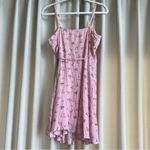 Francesca's Francesca’s Blue Rain pink floral wrap dress Photo 3