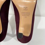 Innovare made Italy Pump Heels Size 36 (6) Elegant Dark Burgundy Maroon Suede Red Photo 6