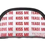 Victoria's Secret Love Me Kiss Me Tease Me Clear Cosmetic Makeup Pouch Bag Photo 0