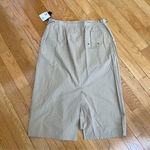 Sag Harbor  Sport safari maxi skirt beige cotton Sz XL Photo 11