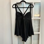Torrid Black One-Piece Swimsuit Swim Dress Wireless Built in Bra Plus Size 1X Photo 4